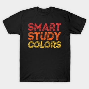 Smart Study Colors Red Orange Yellow T-Shirt